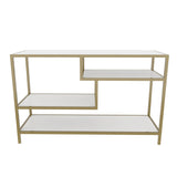 TV Meubel Robbins Gold Goud Wit Melamine 120x75x39 cm