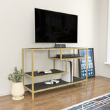 TV Meubel Robbins Gold Goud Antraciet Melamine 120x75x39 cm