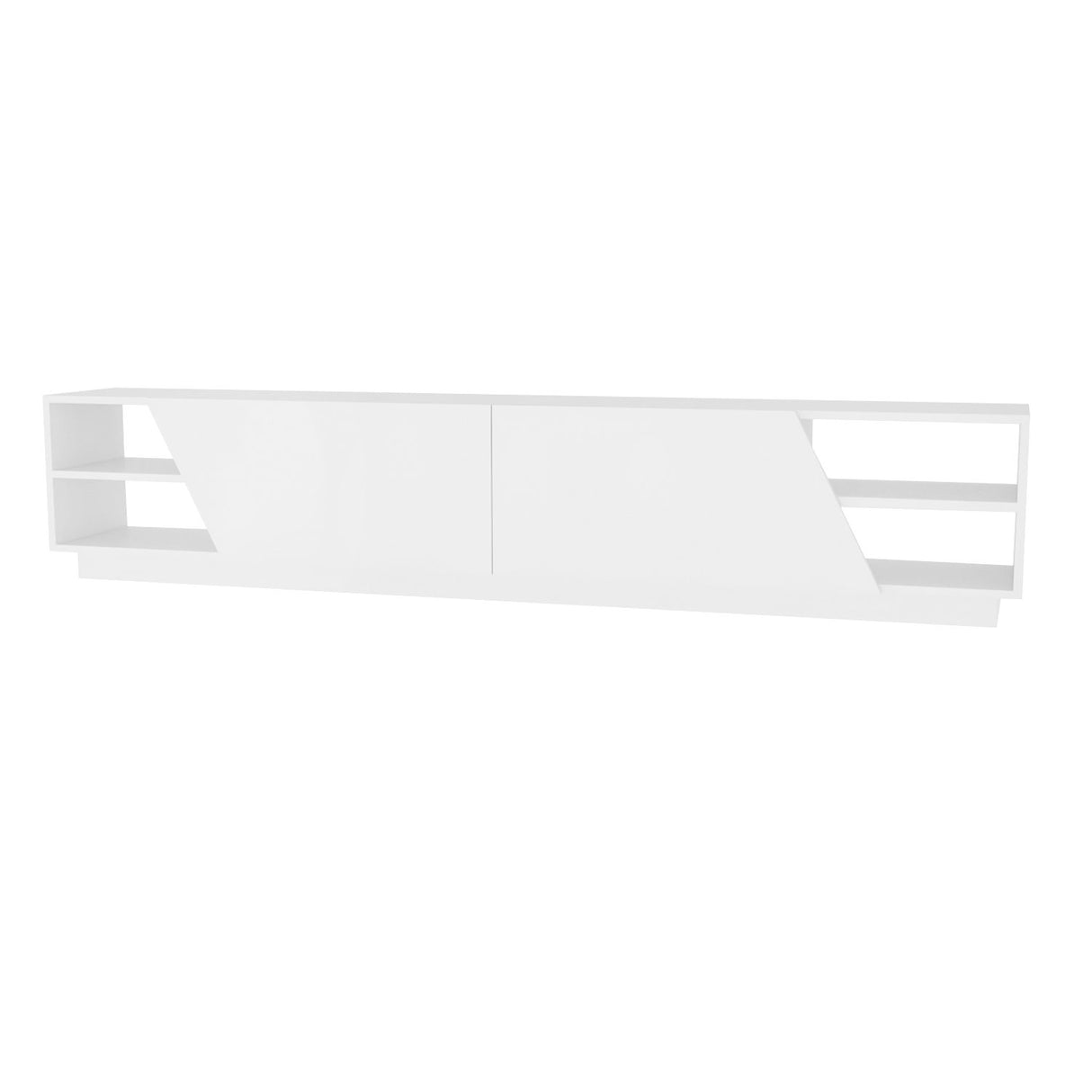 TV Meubels - TV Meubel Rhodes Wit Melamine 240x47,4x37,1 cm - Dimehouse