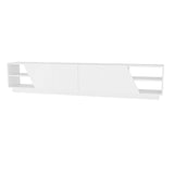 TV Meubels - TV Meubel Rhodes Wit Melamine 240x47,4x37,1 cm - Dimehouse