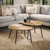 Arno Coffee Table Set of 2 €77-€60 organically antique gold 