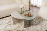 Salontafels - Ronde Salontafel As Groen Melamine 90 cm Orin - Dimehouse