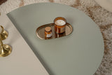 Salontafels - Ronde Salontafel As Groen Melamine 90 cm Orin - Dimehouse