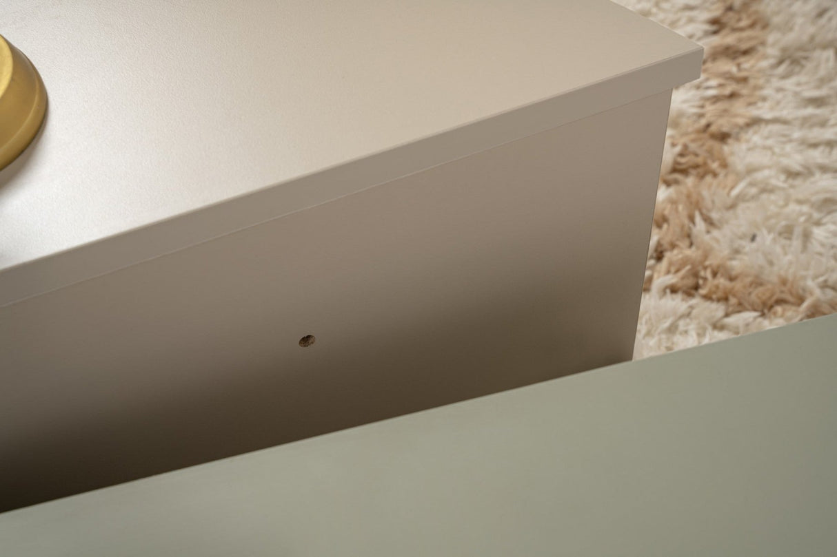 Salontafels - Ronde Salontafel As Groen Melamine 90 cm Orin - Dimehouse