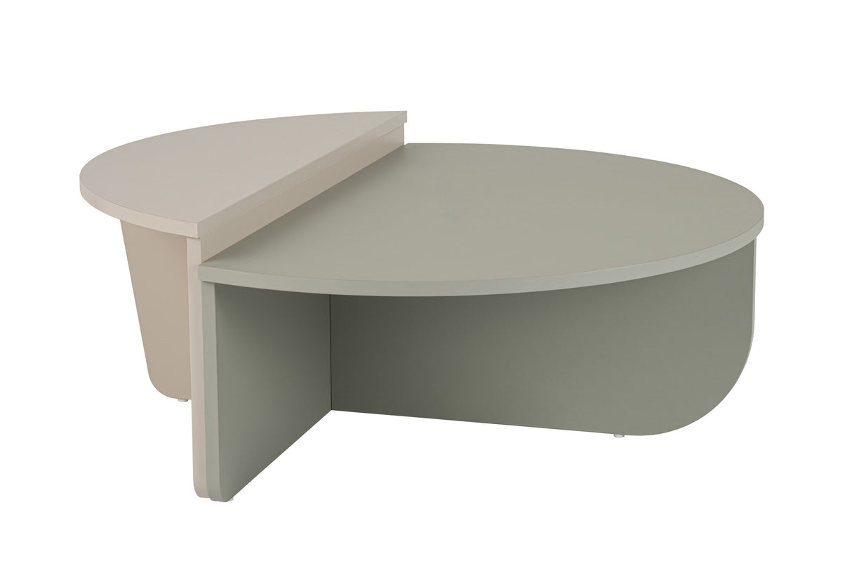 Salontafels - Ronde Salontafel As Groen Melamine 90 cm Orin - Dimehouse