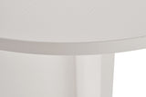Oval dining table White melamine - Japandi - 180x89.5x75 cm - Sota