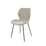 Set of 4 dining chairs Argo Bouclé sand 
