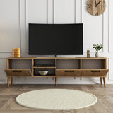 TV Meubels - TV Meubel Exxen Eik Melamine 180x52x35 cm - Dimehouse