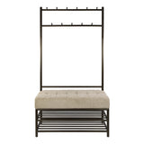 Bancroft Wardrobe Bench Drift brown 100x39x183 cm 