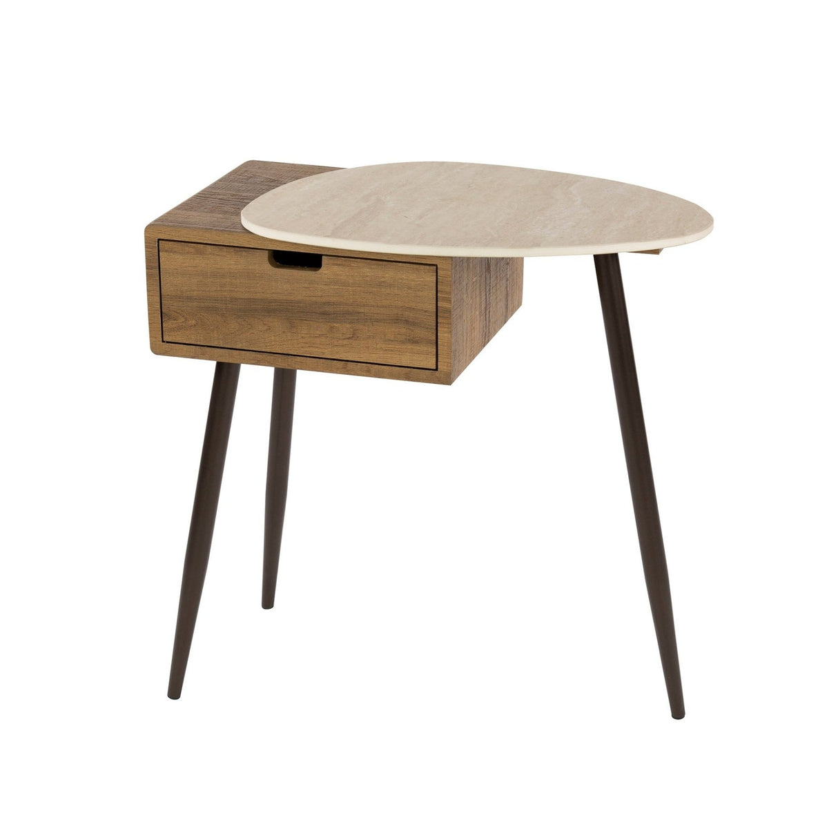 Borea Nightstand Right 1 drawer Ceramic Travertine 