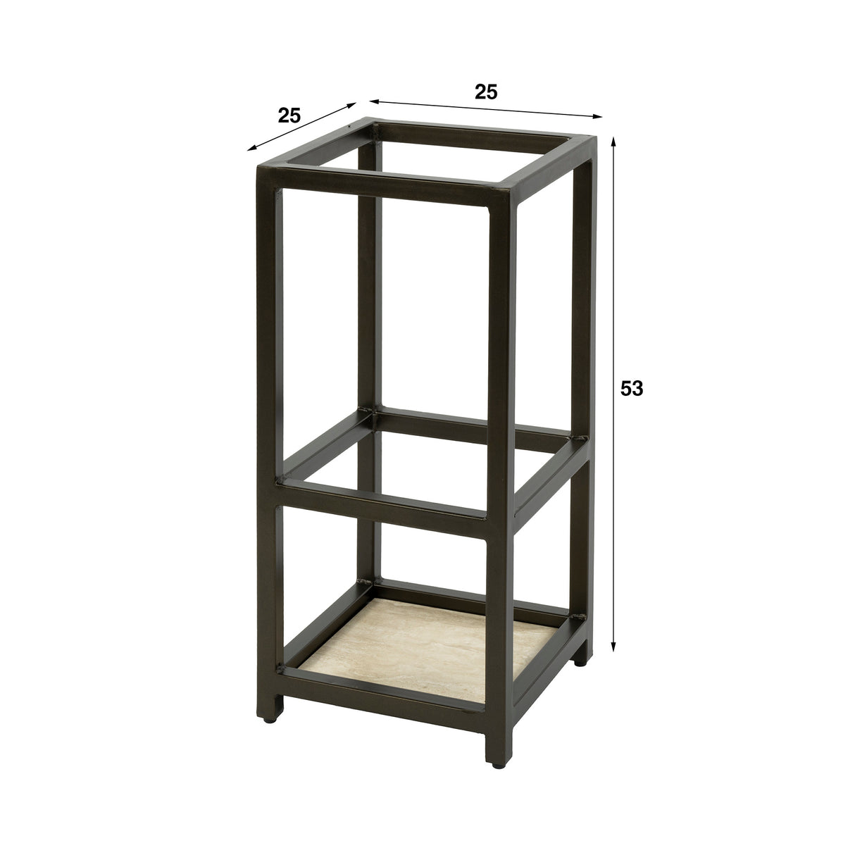 Sable Parasol base square Drift Brown H53 cm 