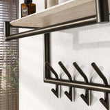 Hook wall Travertine 2x5 hooks 65 cm Melamine 