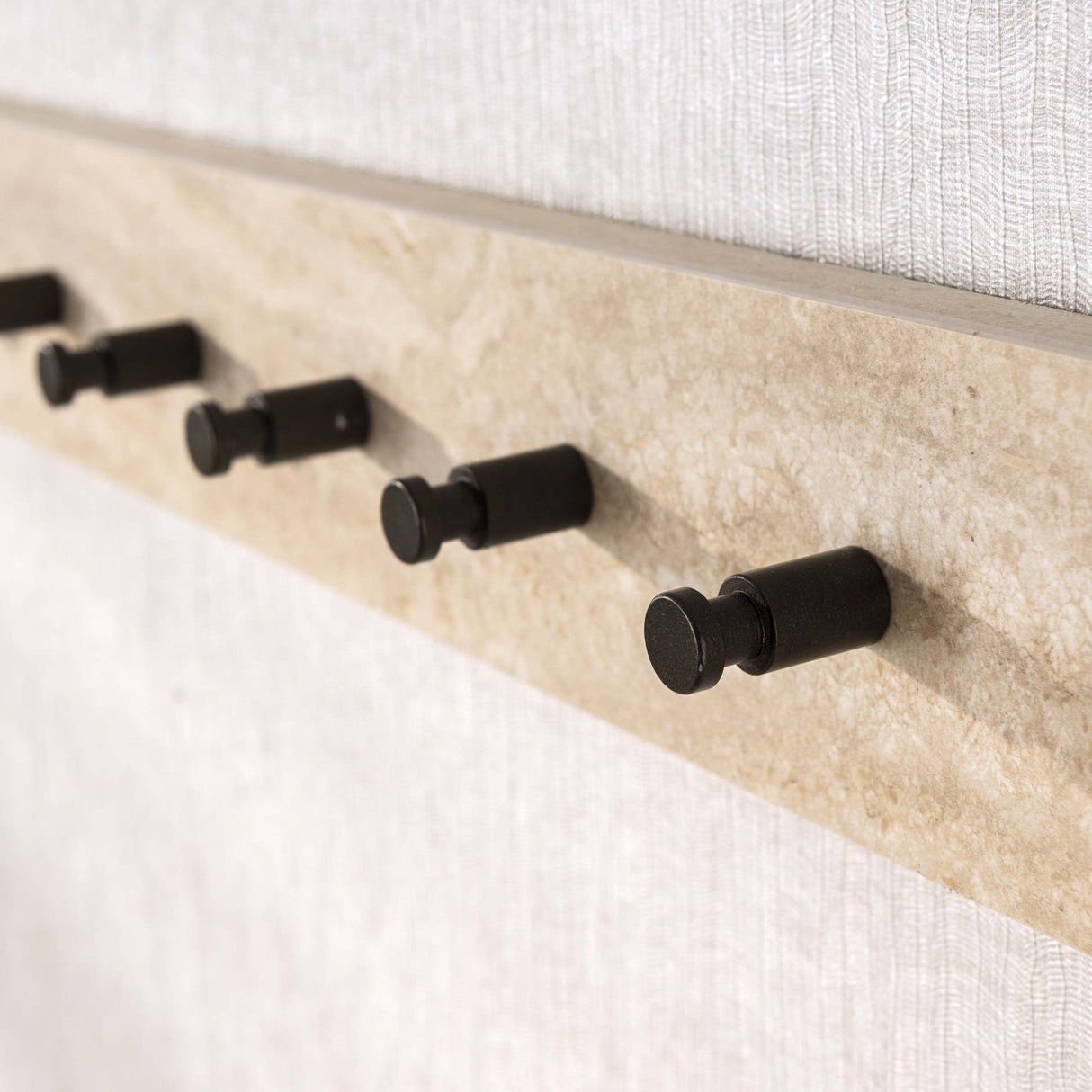 Kapstok Borea Keramiek Travertin 8 Haken 80 cm