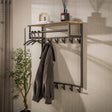 Coat rack-Coat rack Bruno 12 hooks brown metal-Dimehouse