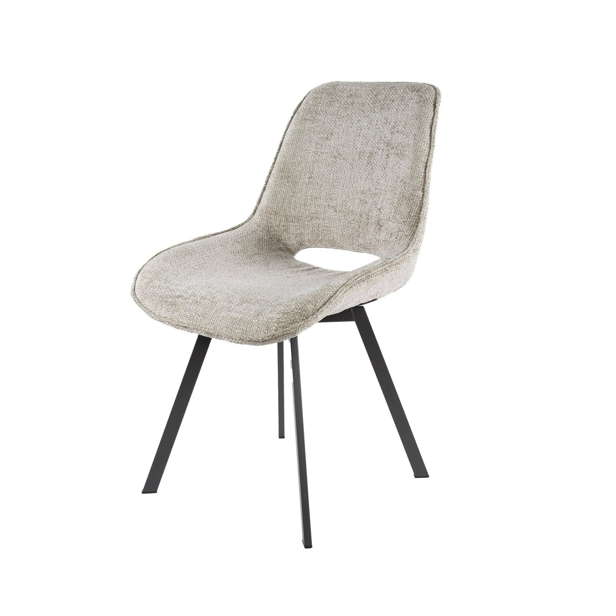 Set of 4 Riviera Rich sandy swivel dining chairs 