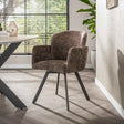 Dining room chairs - Set of 2 Modern dining room chairs Luma Hoven Rich Taupe - Dimehouse