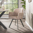 Dining room chairs - Set of 2 Modern dining room chairs Luma Hoven Rich Sand - Dimehouse
