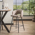 Bar Stools - Set of 2 Bar Stools Alba Tissee Cargo Sand - Dimehouse