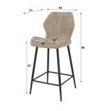 Mira Bouclé Sand Bar Stool 