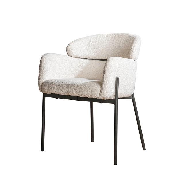 Eetkamerstoelen Lola bouclé set van 2