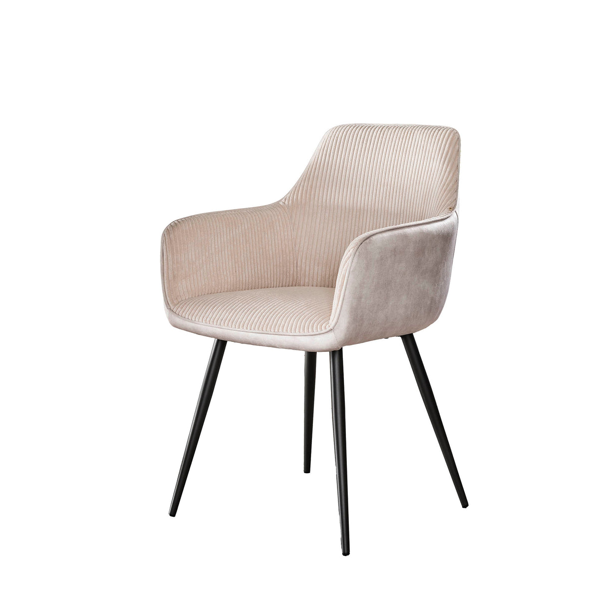 Aasd Ralph Rucci Rib Chair Set of 2 Rivo Rib Rock dining chairs Ivory – Dimehouse