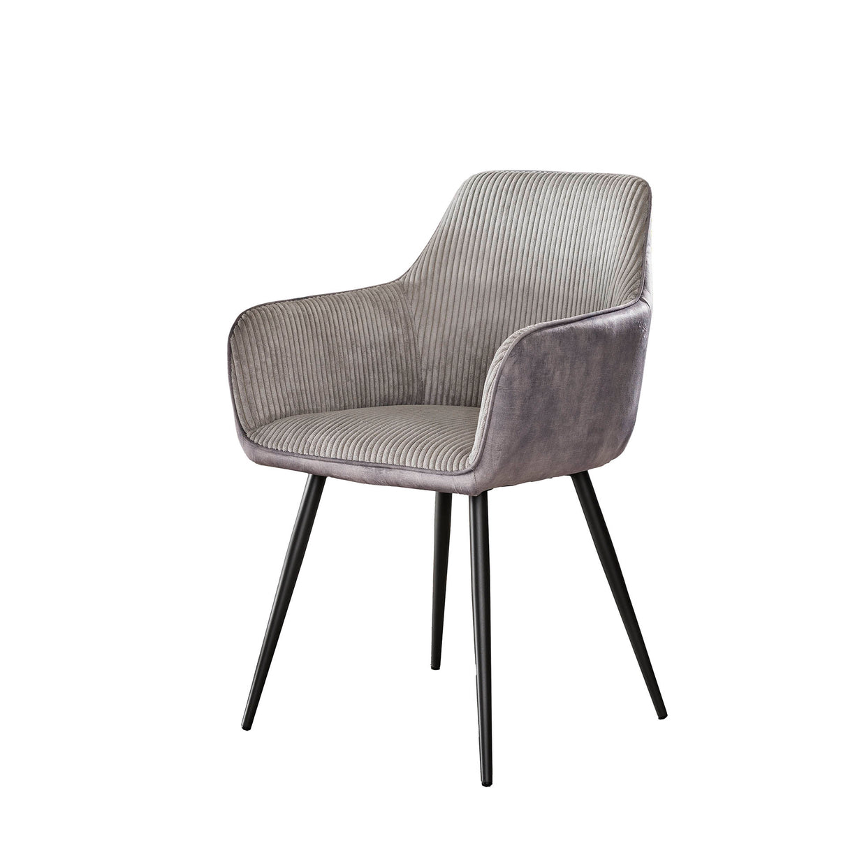 Dining chair Rivo Rib Rock Silver Rib fabric Seat 