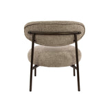 Nova Round Armchair – Sand-colored Fabric 