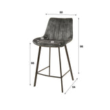 Set of 2 bar stools Senna Velvet