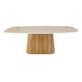 Cento Dining Table 215 cm 3D ceramic travertine rectangular 