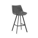 Juno Industrial Bar Stool Anthracite