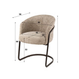 Set of 2 dining chairs Zandello Hoven sand 