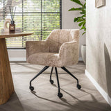 Set of 2 Tova Alura dining chairs sand 