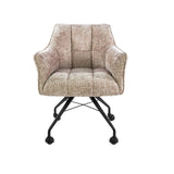 Set of 2 dining chairs Hoven rich sand elegant 