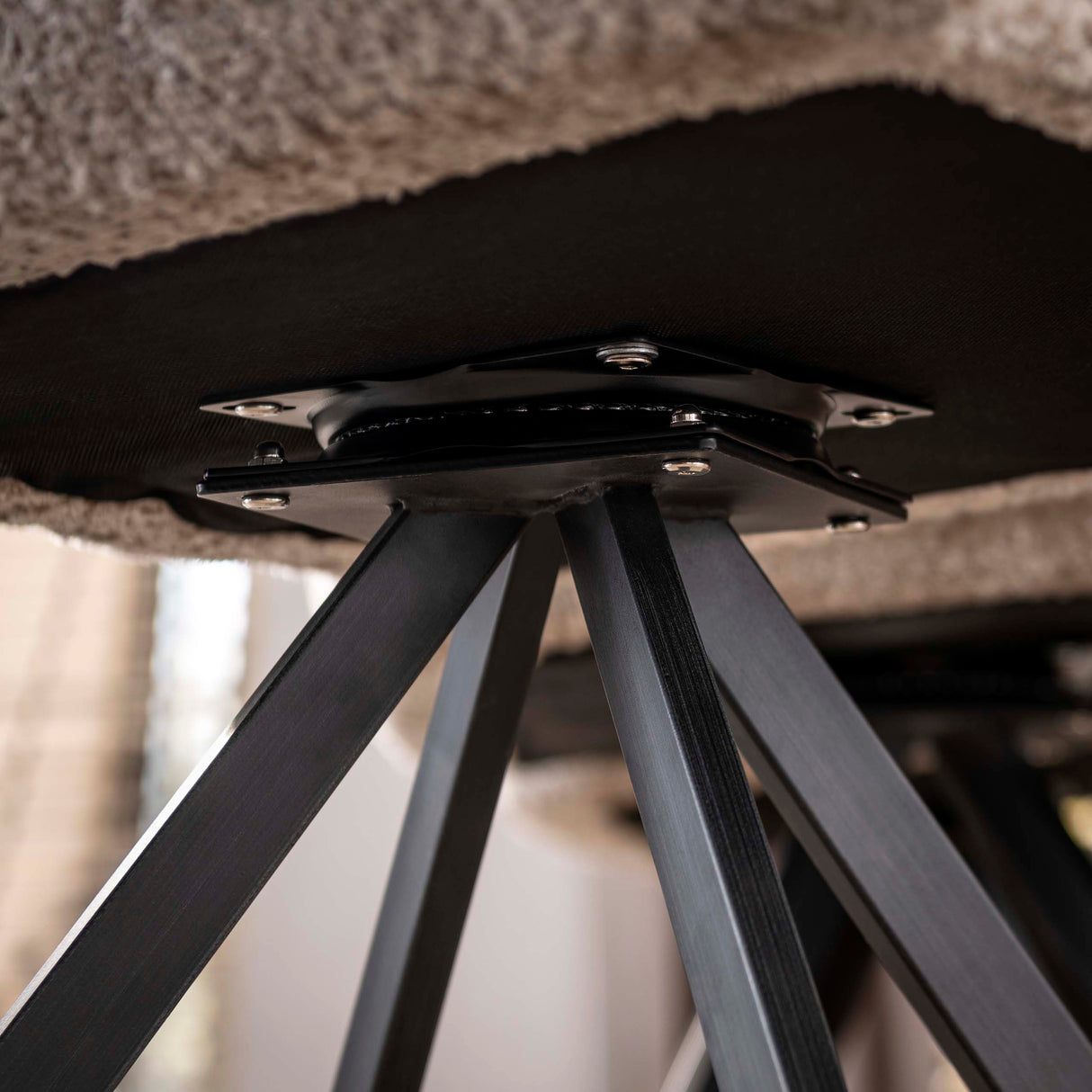 Draaibare Eetkamerstoel Lino Chenille Hoven Groen