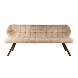 Dining room bench Raster bouclé sand brown