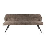 Dining bench Chia Chenille Fabric Rich Taupe 188 cm 