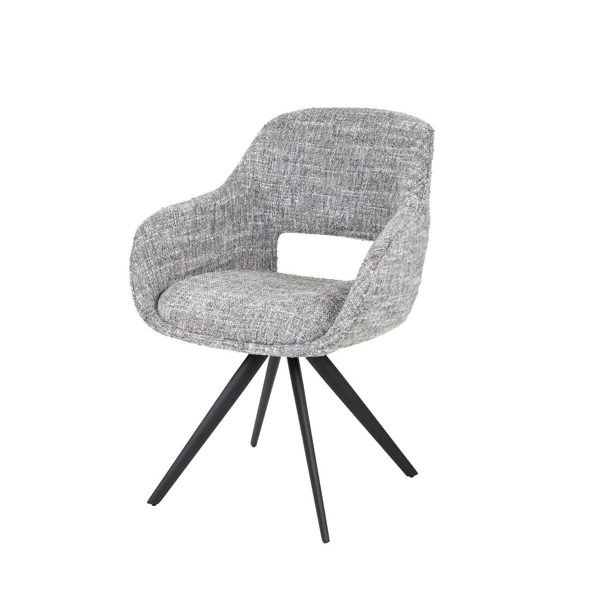 Dining chair Springo Rotatable Eagle Steel Gray 