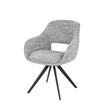 Dining chair Springo Rotatable Eagle Steel Gray 