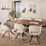 Springo Dining Chair Swivel Eagle Cream 