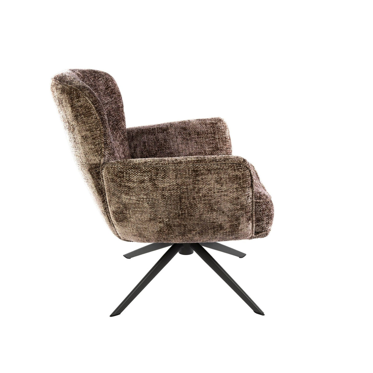 Milano swivel armchair Hoven rich champagne 