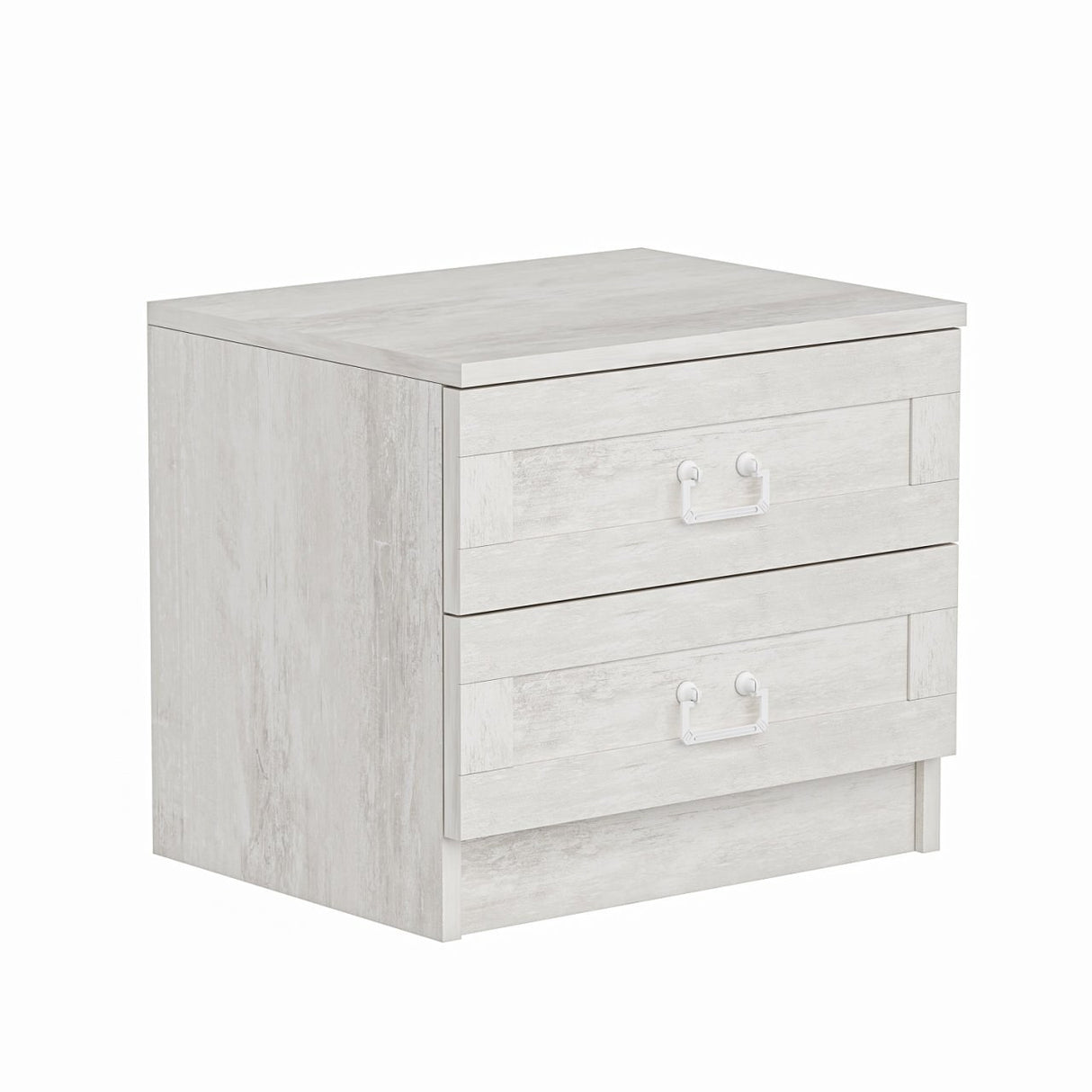 Bedside table Bare white melamine 54x40x47 cm