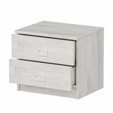 Bedside table Bare white melamine 54x40x47 cm