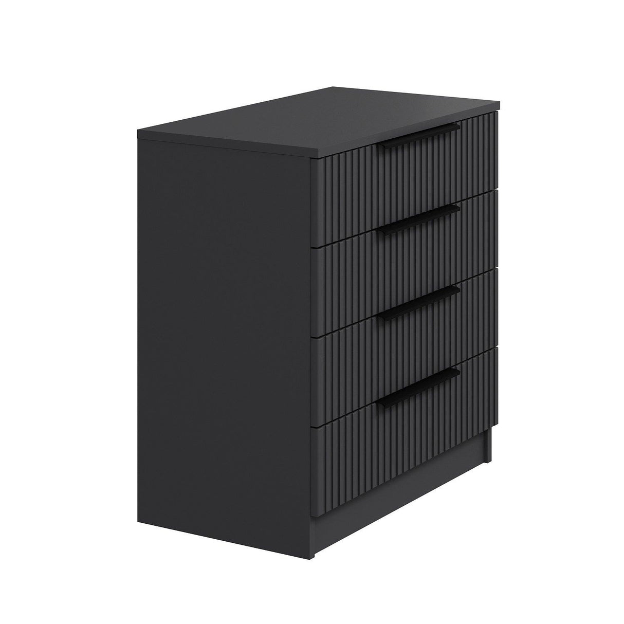 Chest of drawers bare anthracite melamine 72x77x42 cm