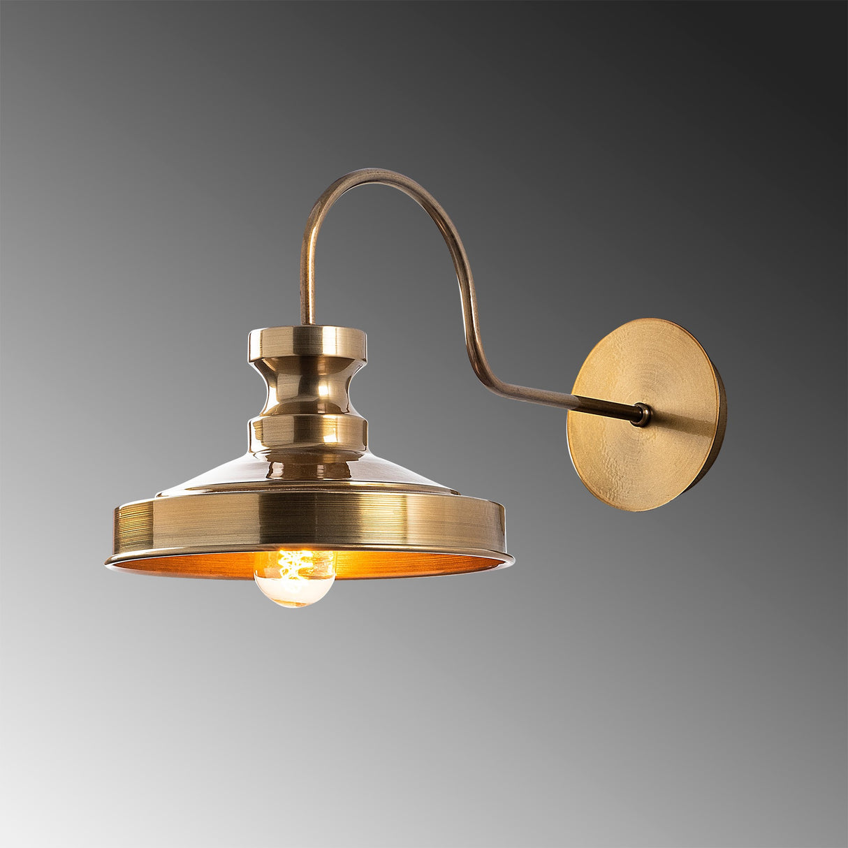 Wall lamp 1-light Gold Metal Allure 