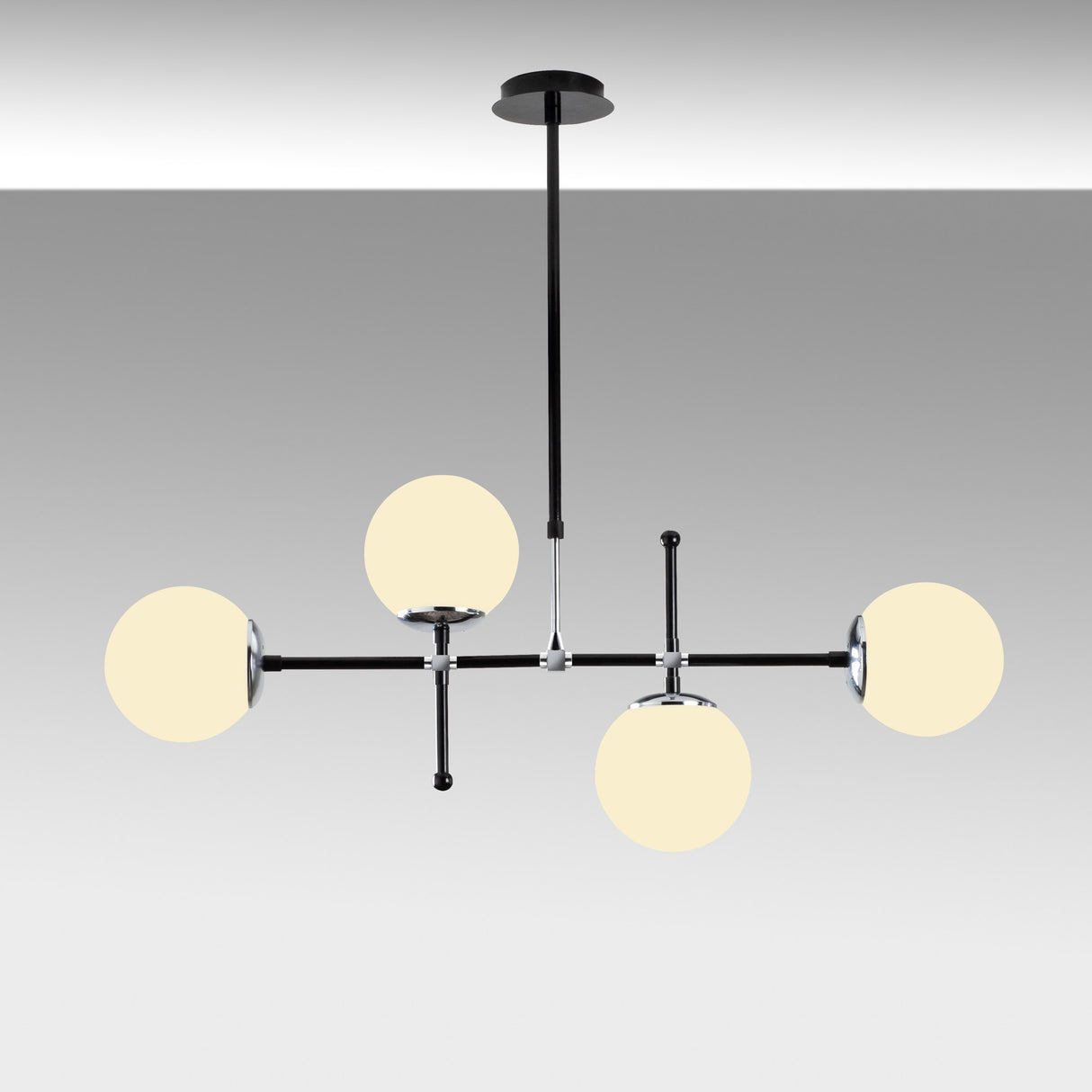 Black Metal Pendant Lamp Rosanna 