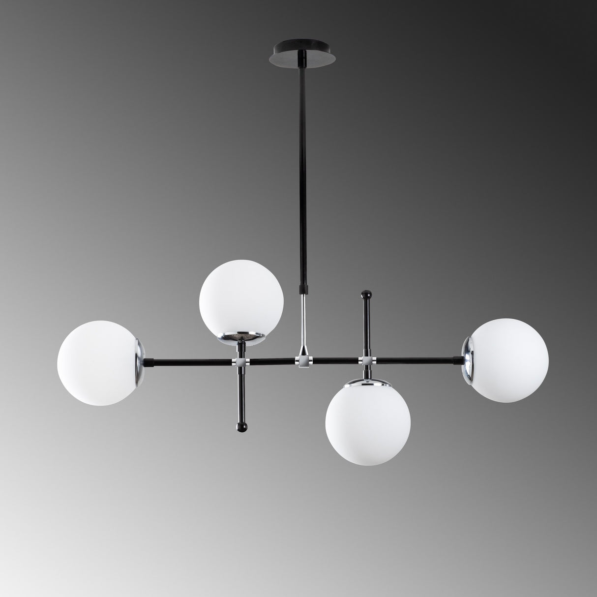 Black Metal Pendant Lamp Rosanna 