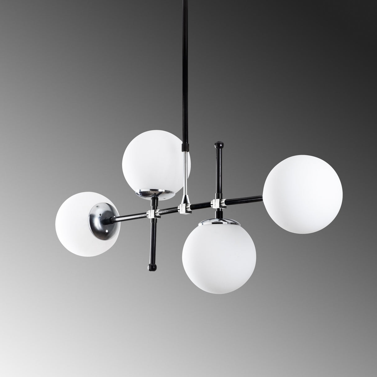 Black Metal Pendant Lamp Rosanna 