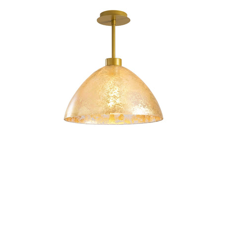 Gold Glass Pendant Lamp Crest 