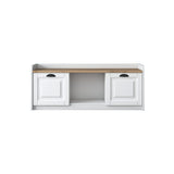 Schoenenkast Samos Wit Walnoot Melamine