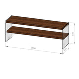 TV furniture Coral Walnut Dennenhout 120x45x35 cm